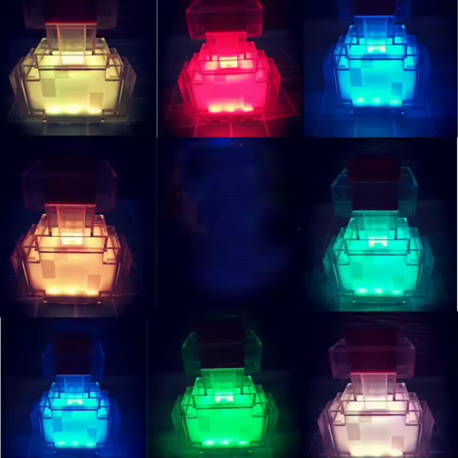 Pixel Potion Bottle LED Night Light - Color Changing