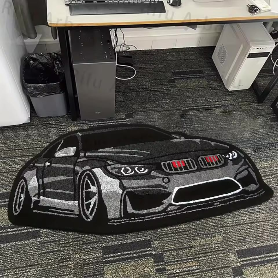 Sports Car Shaped Bath Mat