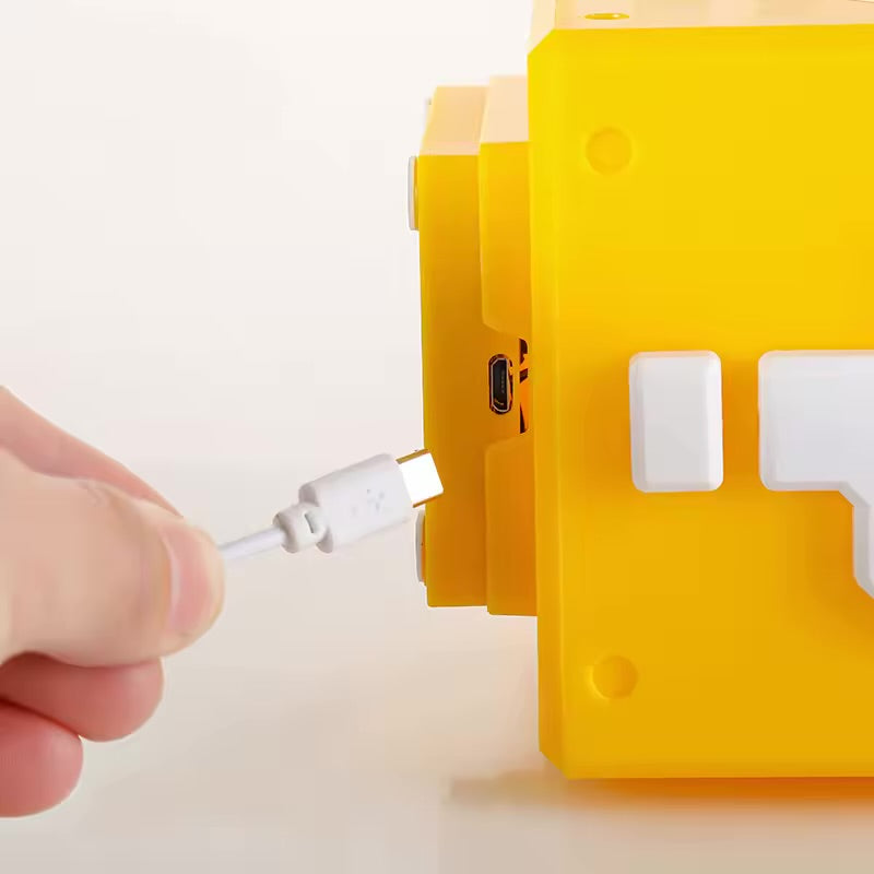 Pixel Question Block LED Night Light with Music