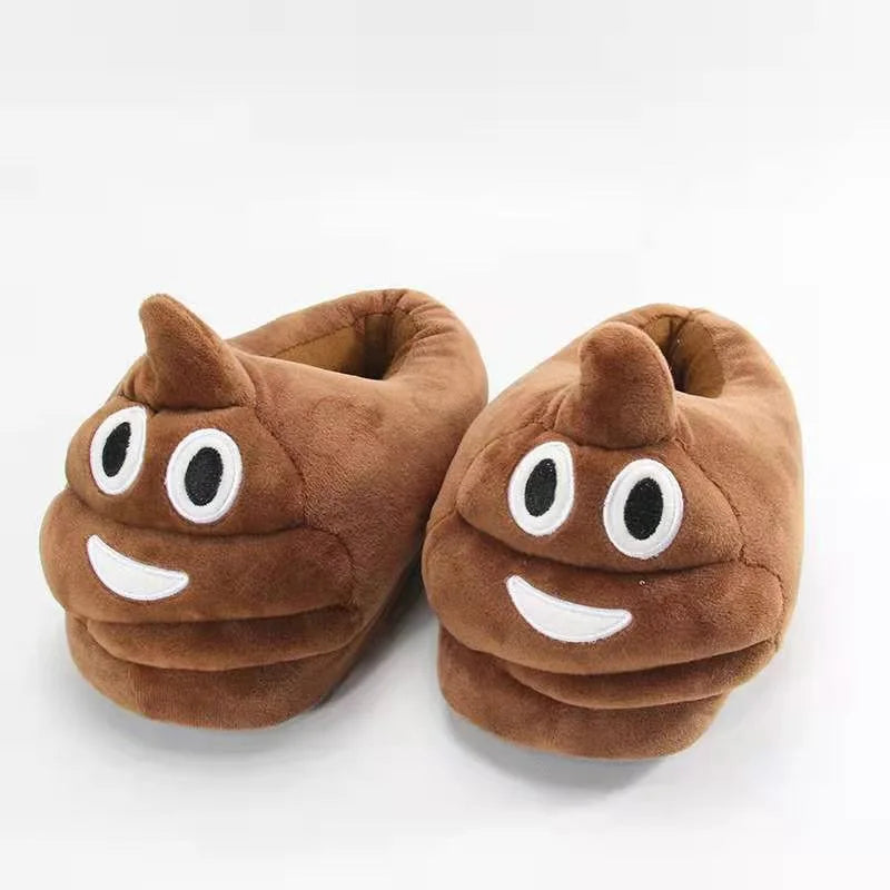 Prankish Cartoon Plush Slippers