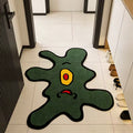 Green Monster Abstract Irregular Rug