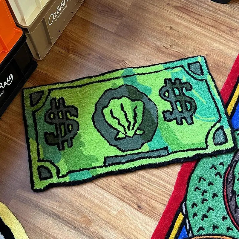 Dollar Bill Novelty Decorative Rug