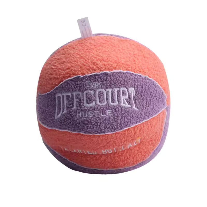 Multicolor Basketball Plush Pillow