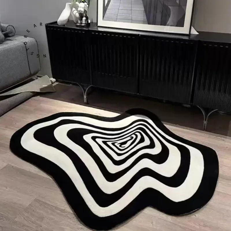 Geometric Swirl Rug