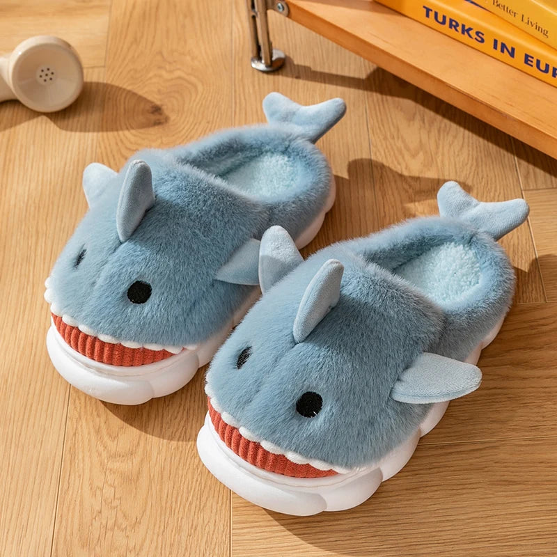 Shark Plush Slippers