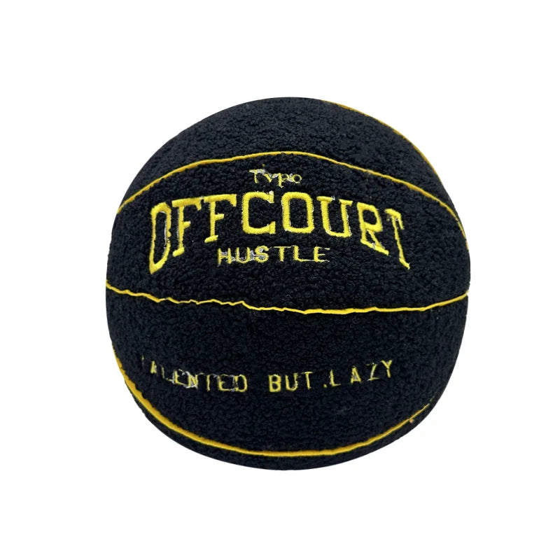 Black Basketball Plush Pillow