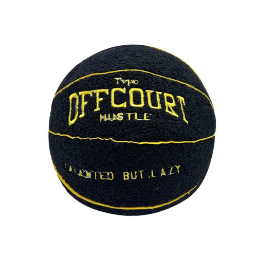 Black Basketball Plush Pillow